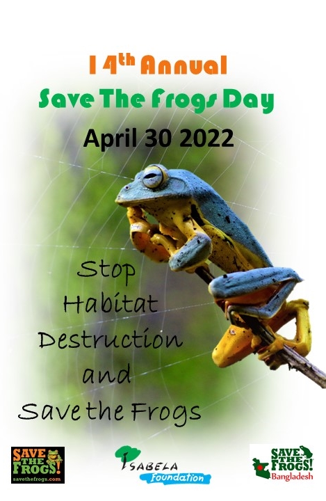 Poster Save The Frogs Day Isabela Foundation
