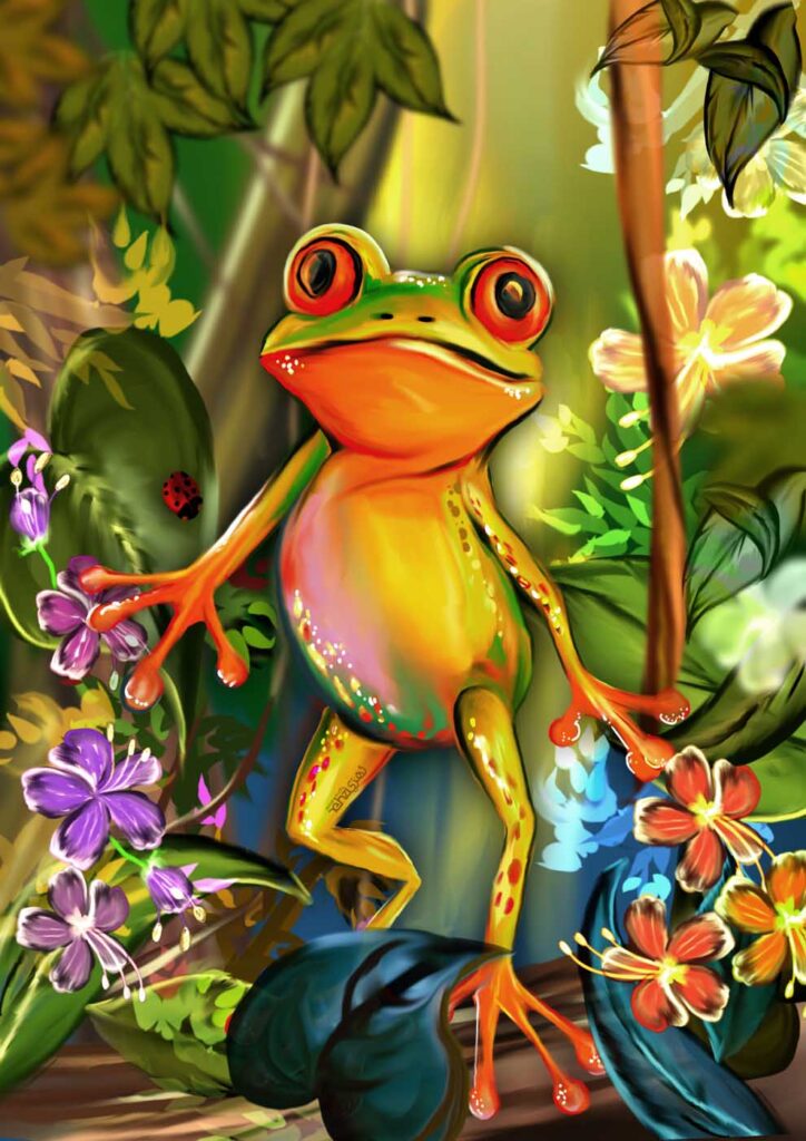 雷娜·纳齐尔,印度,2025年拯救青蛙艺术大赛决赛入围者