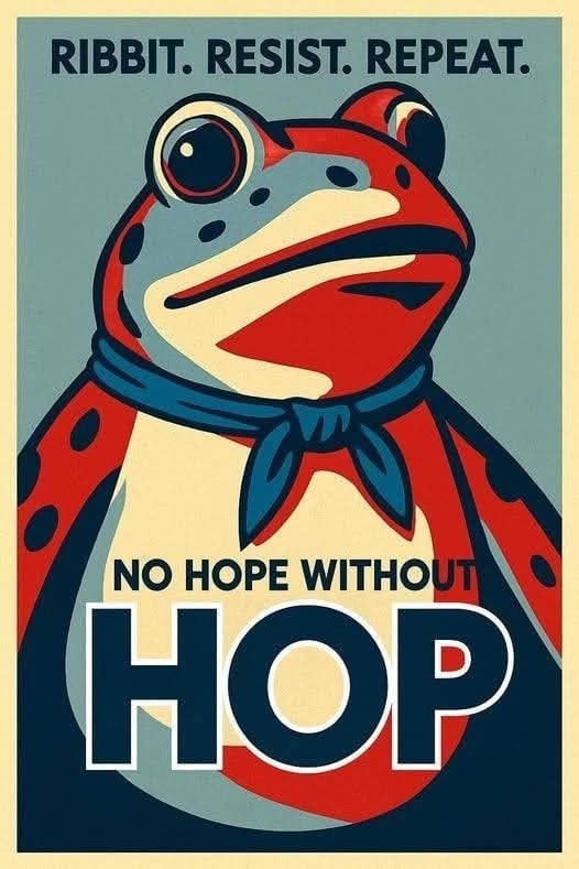 Ribbit Resist Repeat Peace Frogs Portland 1