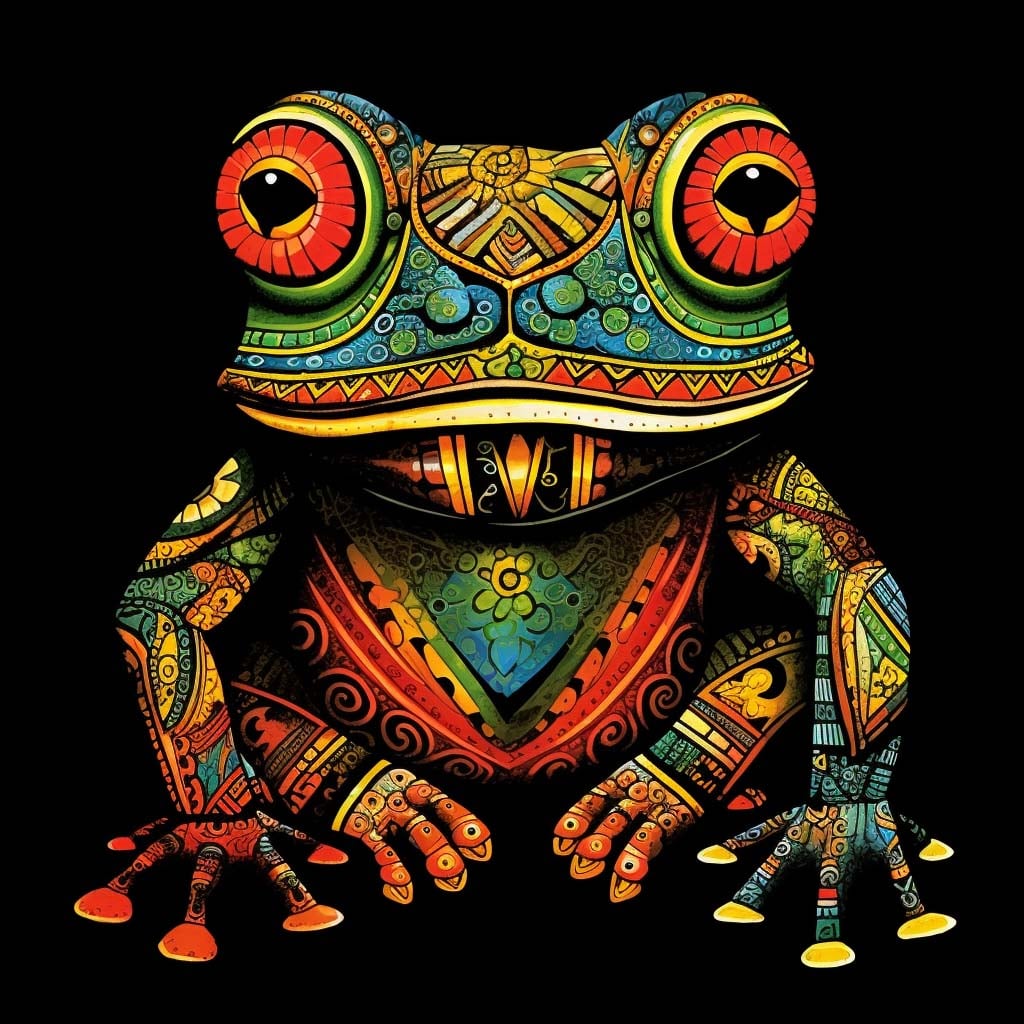 SAVE THE FROGS! Africa Midjourney Art by Kerry Kriger