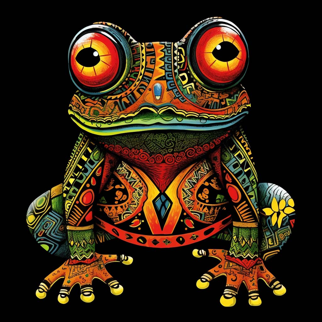 SAVE THE FROGS! Africa Midjourney Art by Kerry Kriger