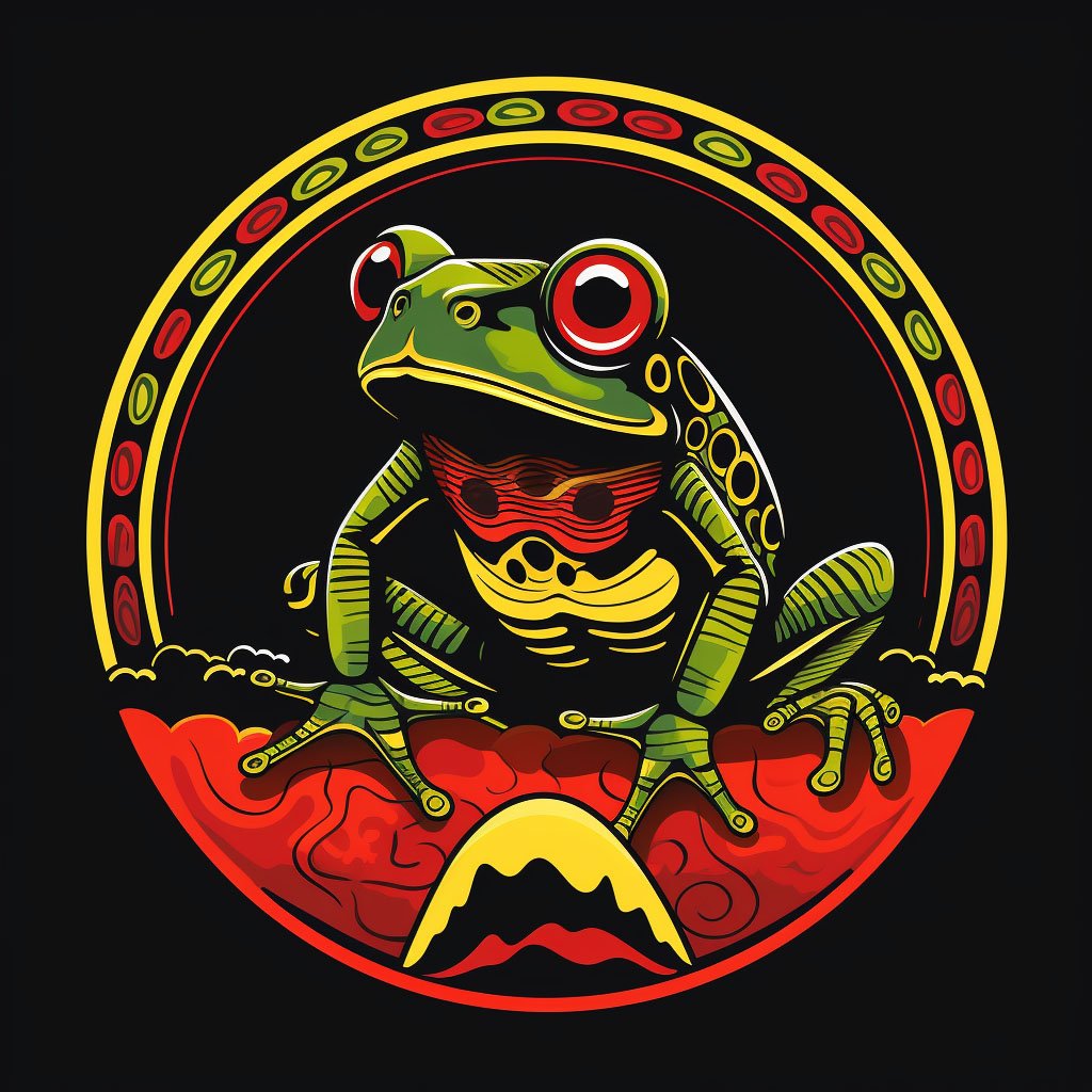 SAVE THE FROGS! Africa Midjourney Art by Kerry Kriger
