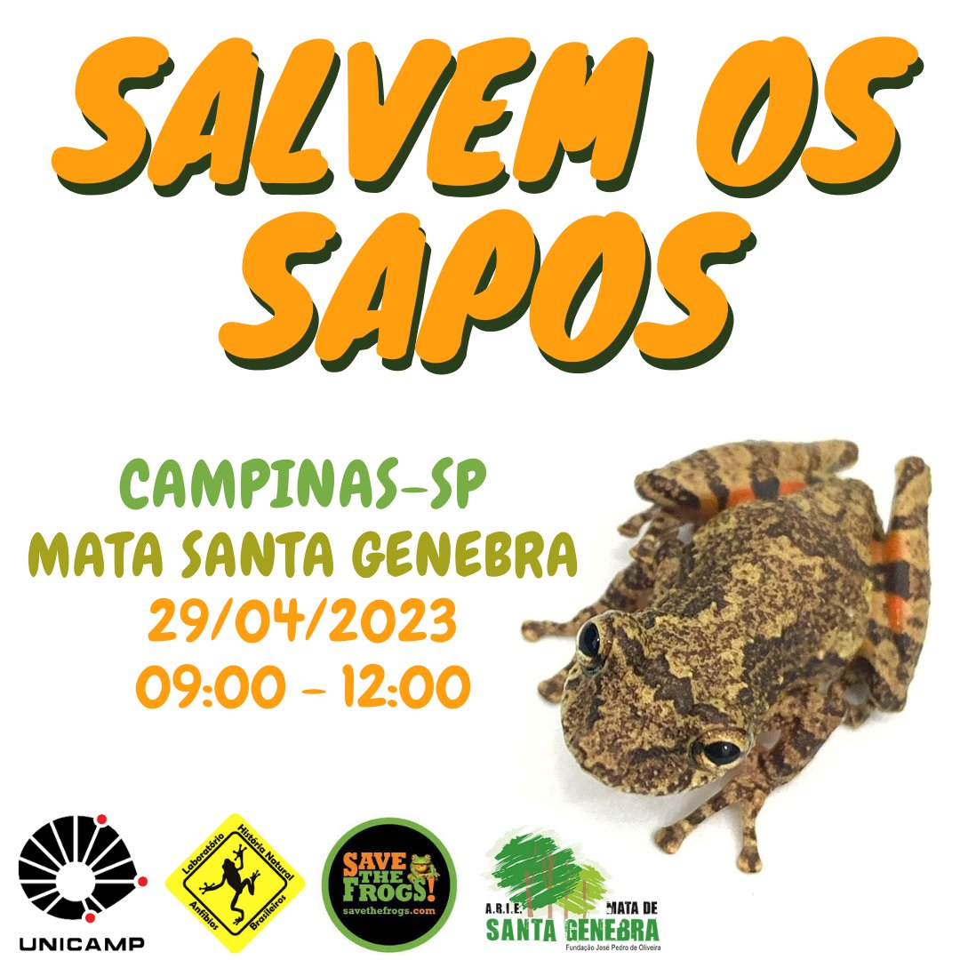Salvem Os Sapos Brazil Save The Frogs Day Unicamp 2023