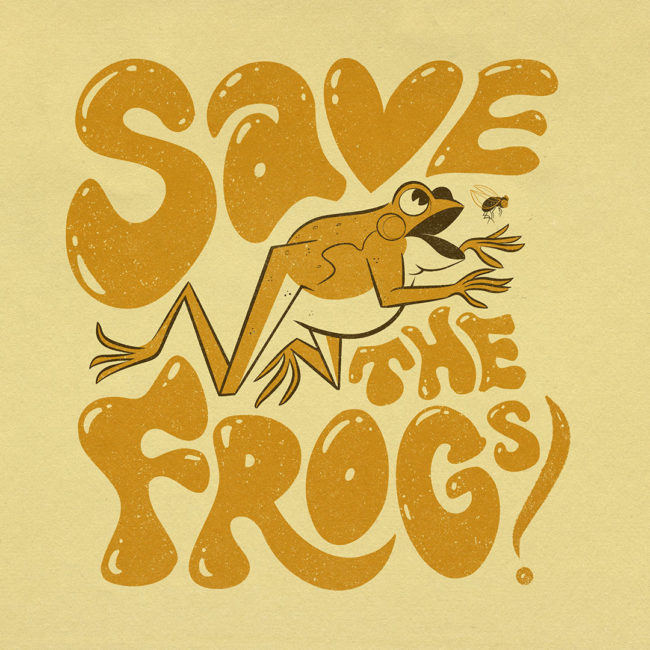 Save The Frogs Art @badlovedesigns
