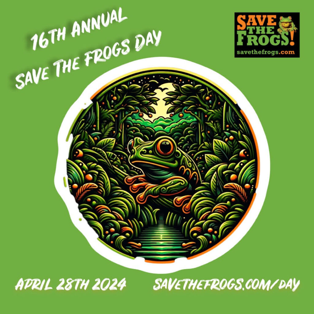 Icono Save The Frogs Day 2024 - Círculo de ranas
