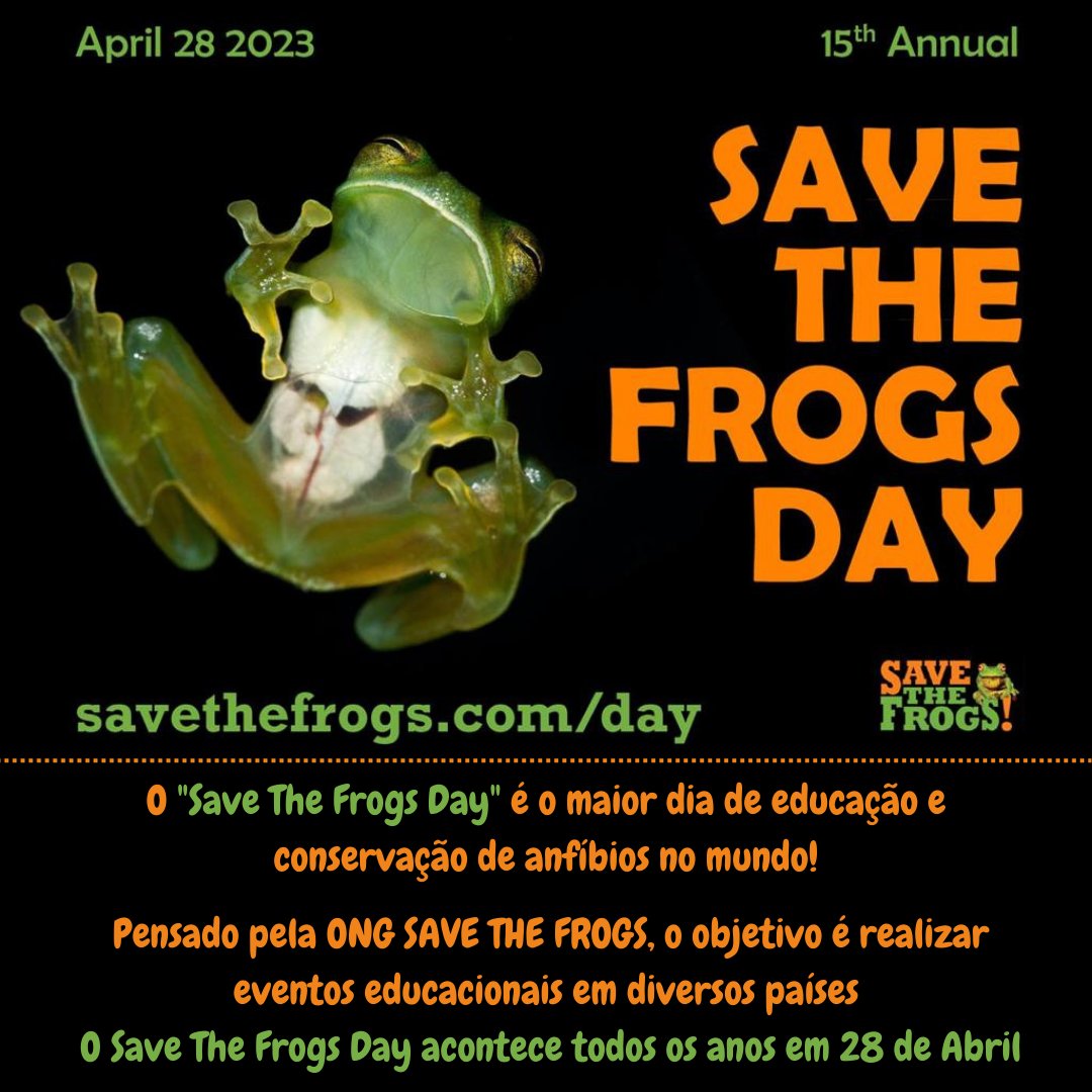 Save The Frogs Day Icon Portuguese