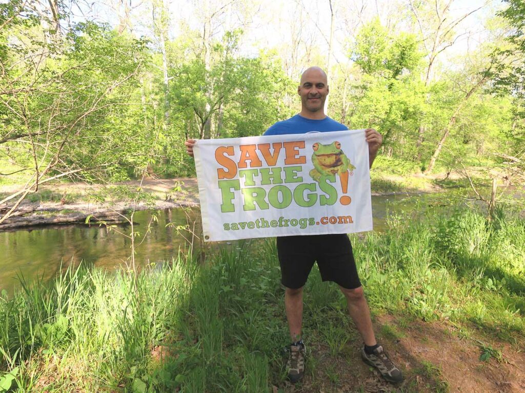 Save The Frogs Flag Kerry Kriger Battlefield Pond