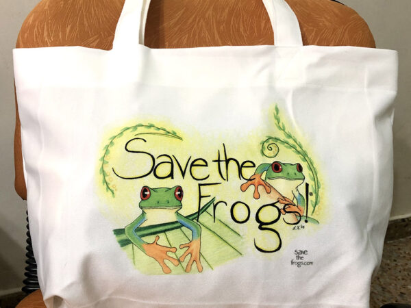 Save The Frogs Tote Bags Toile Red Eyed Treefrogs 5 1000 1