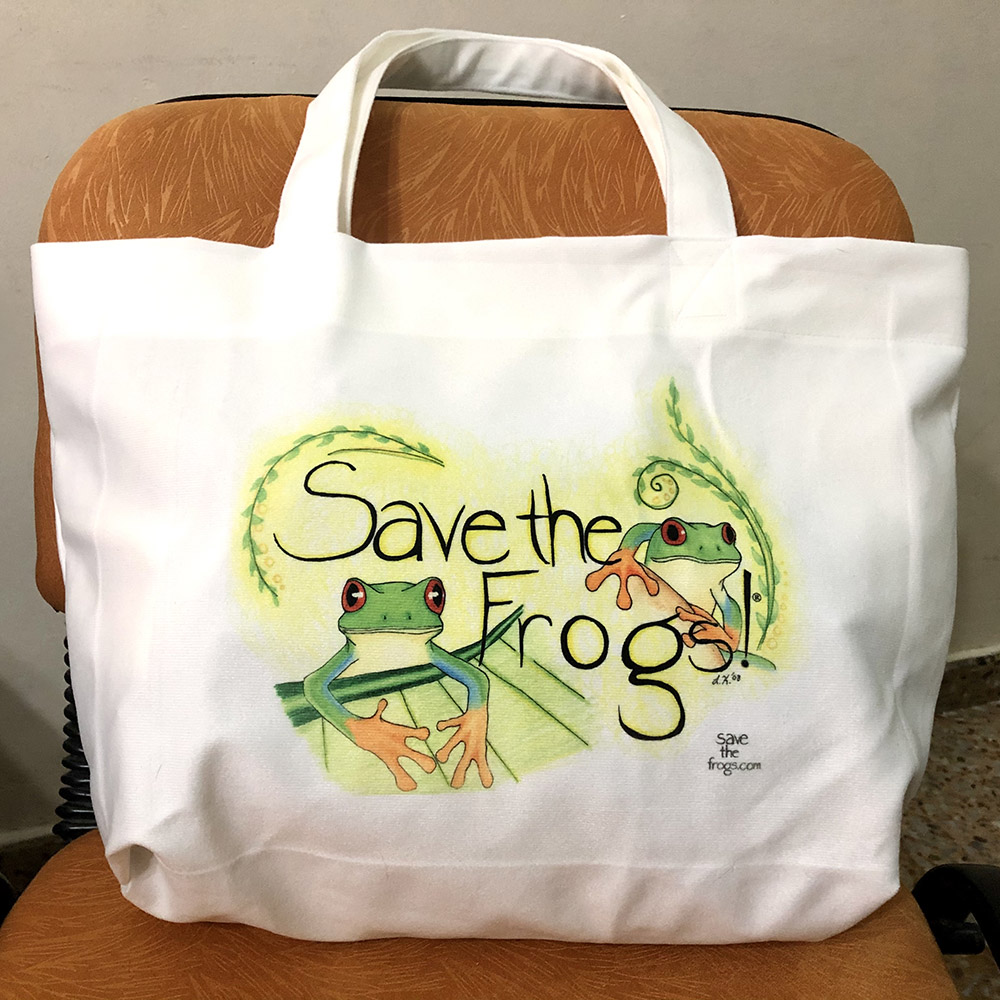 Save The Frogs Tote Bags Canvas Red Eyed Treefrogs 5 1000 1
