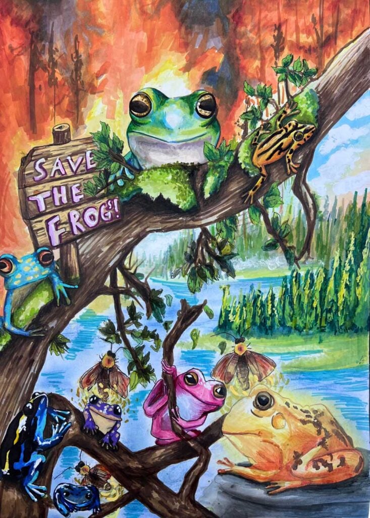 Selena Yu Shan Chong,新加坡2025年拯救青蛙艺术大赛决赛入围者