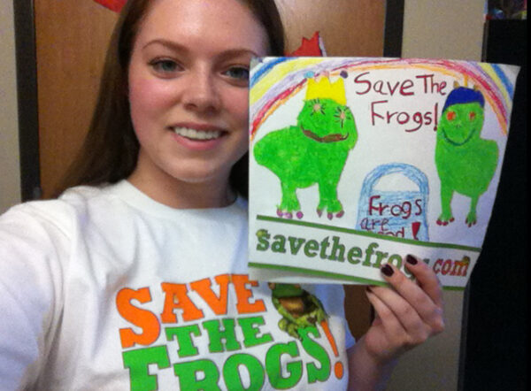 Shirt Save The Frogs Classic Logo Frog Art Giveaway 1