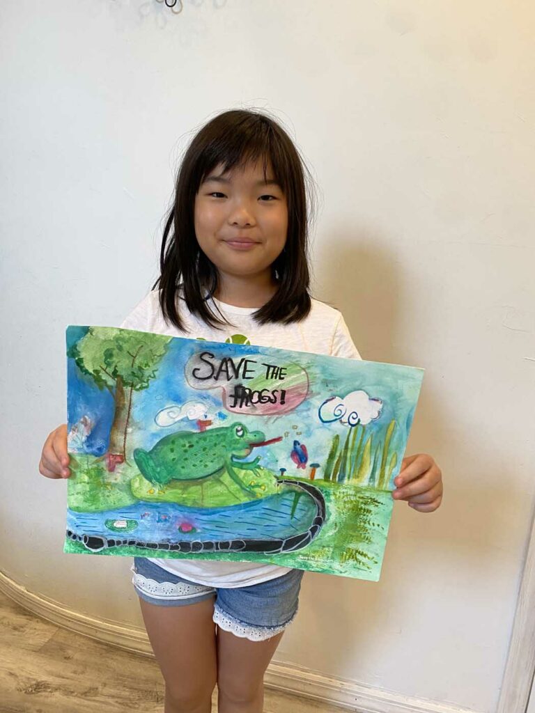 Sophia Chen 2023 save the frogs art contest 1