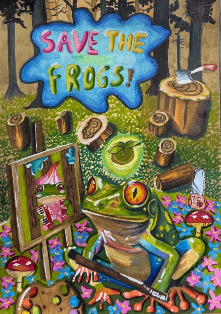 Stephanie Chai,新加坡2025年拯救青蛙艺术大赛决赛入围者