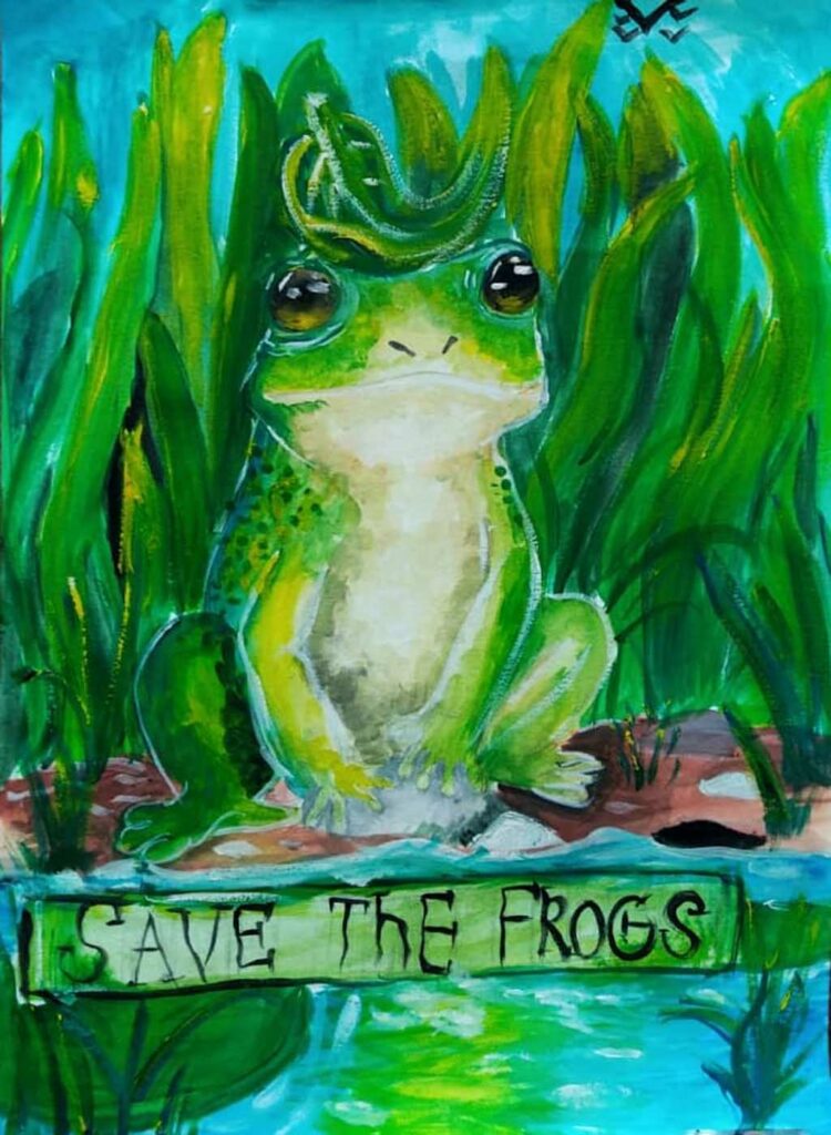 Taisiya Melnikova Kazakhstan 2023 save the frogs art contest 1