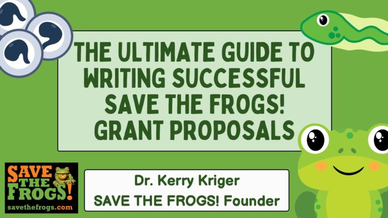 The Ultimate Guide to Writing Successful SAVE THE FROGS! Grant Proposals COVER