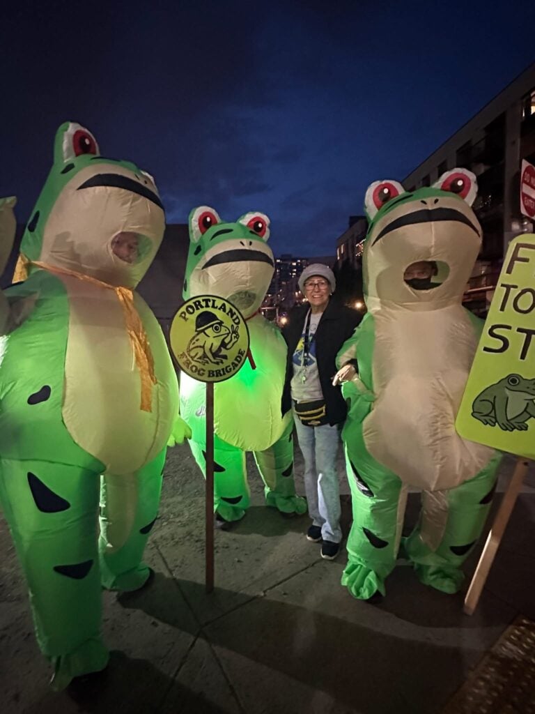 Three Frogs For Peace - Portland