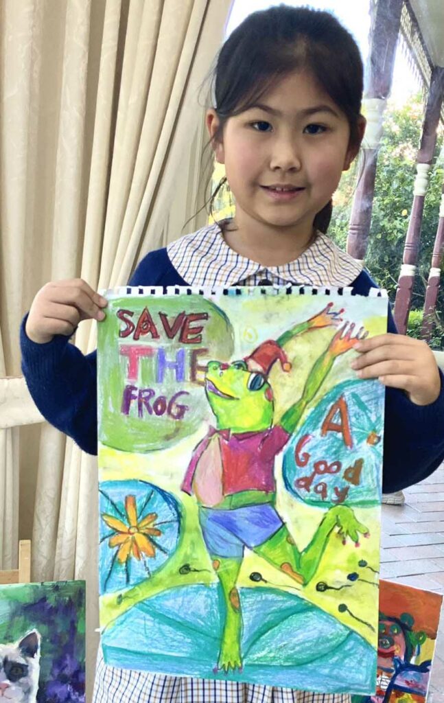 Tia Huang Australia 2023 save the frogs art contest 1