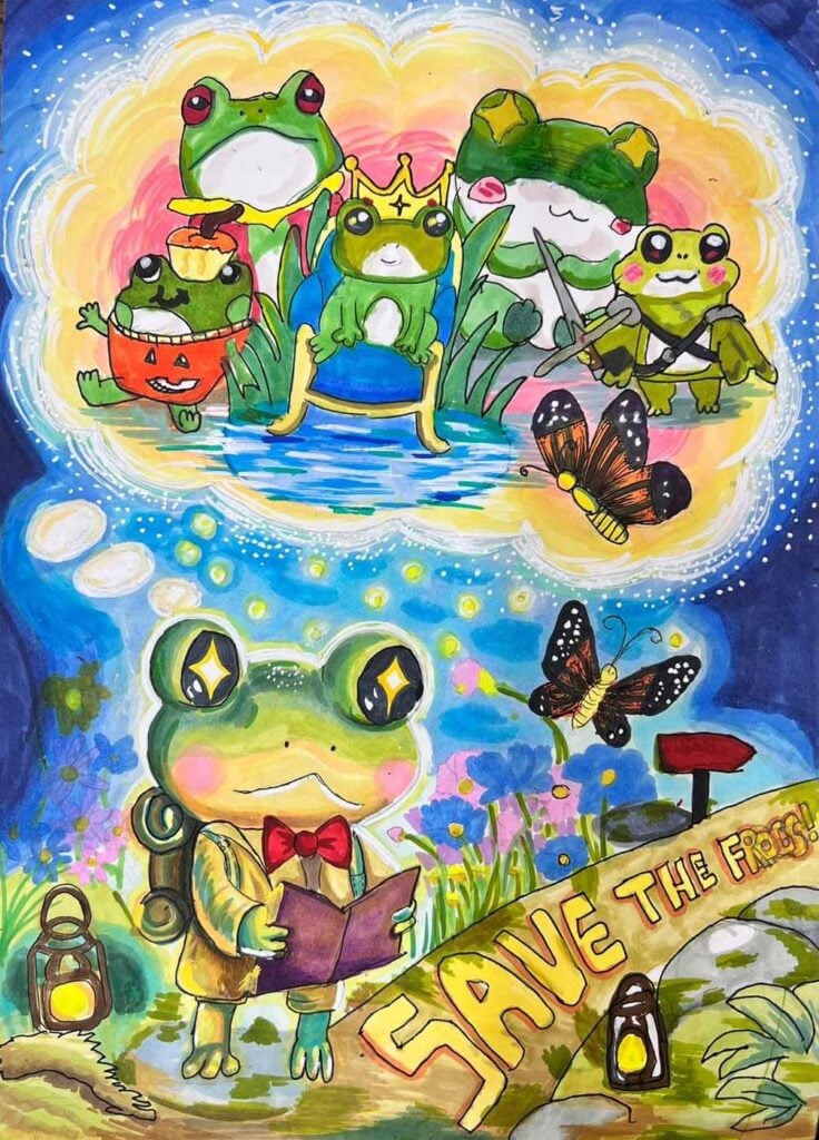 郑嘉欣(Tiffany Jiaxin Zheng)入围2025年新加坡拯救青蛙艺术大赛决赛