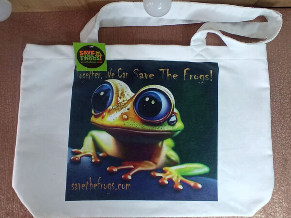 Tote Bag Frog Art Mata Besar Chris Tobin