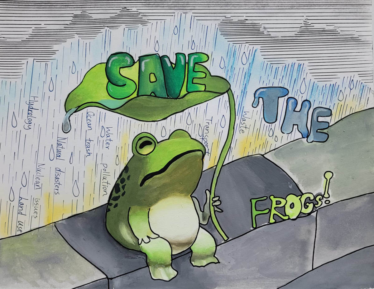 Tsz Kwan Chan China 2020 SAVE THE FROGS! Art Contest Honorable Mention