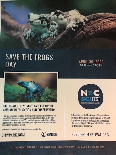 USA NC Sylvan Heights Bird Park Save The Frogs Day 2022 10