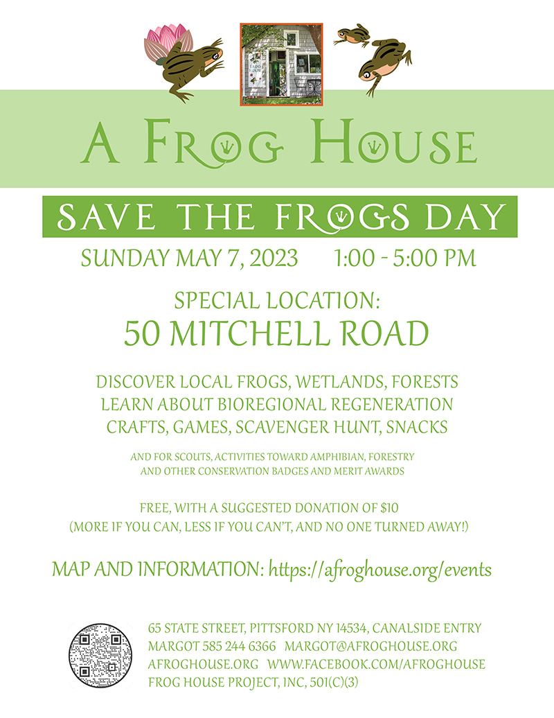 USA NY A Frog House AFH Save the Frogs Day 2023 1