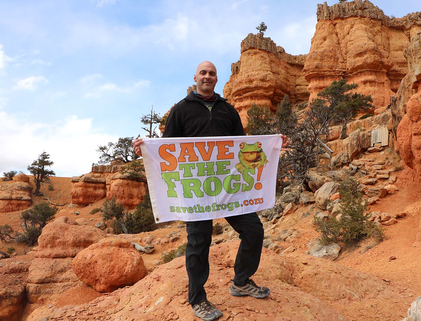 USA Utah Losee Canyon Save The Frogs Flag Kerry Kriger