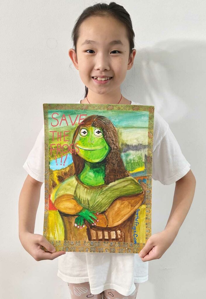 Yueer Sophia Liu 2023 save the frogs art contest 1
