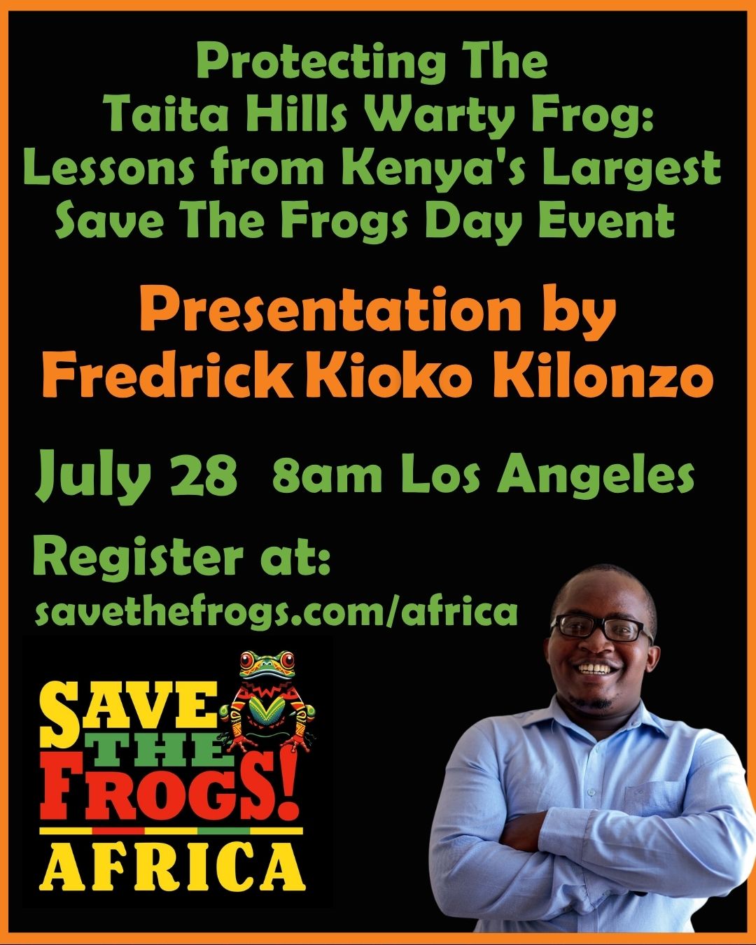 Fredrick Kioko Kilonzo Africa Kenya Save The Frogs Day Presentation 2026-07-28