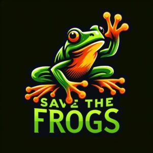 seni katak kerry kriger dall-e logo selamatkan katak