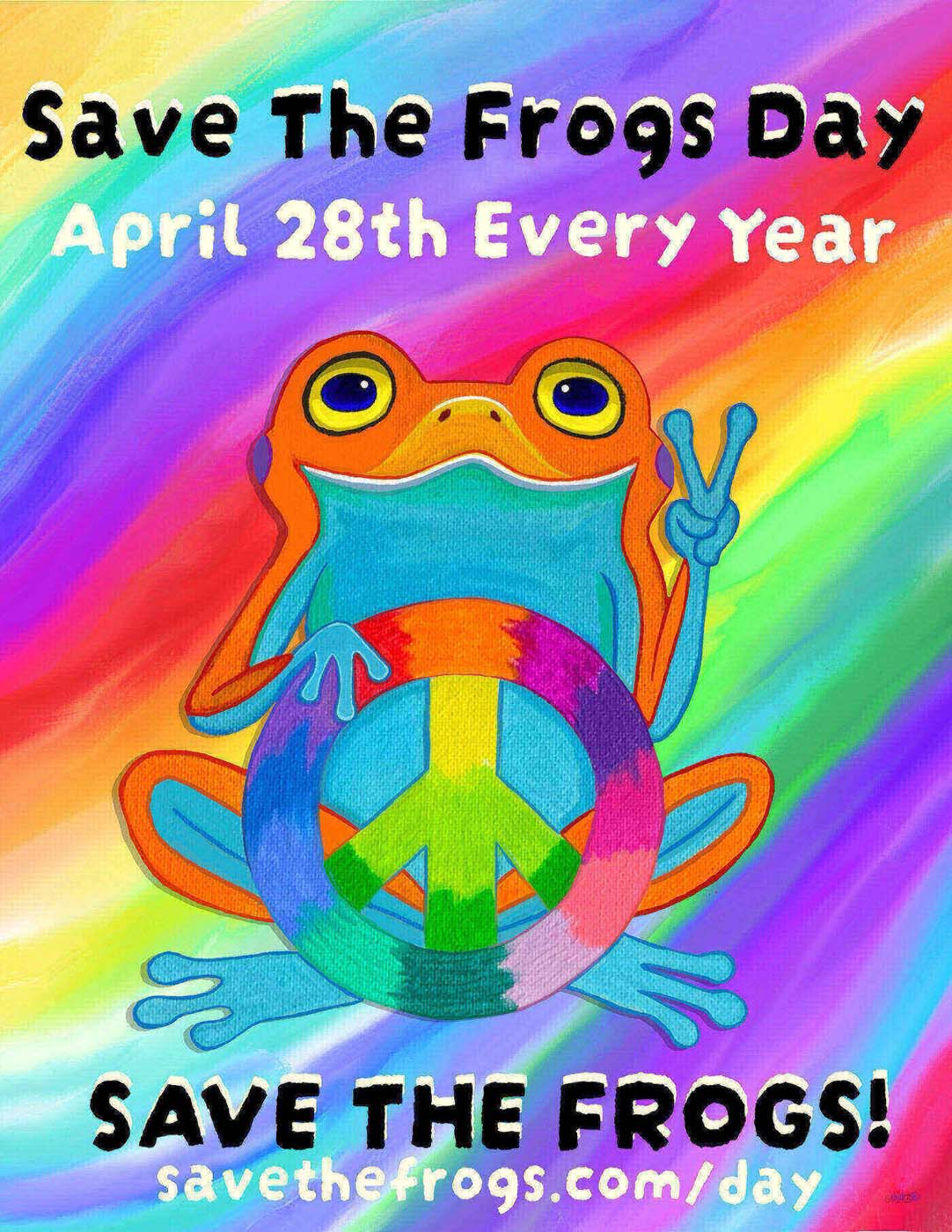 Save The Frogs Day flyer by Nick Gustafson, Grand Prize Winner