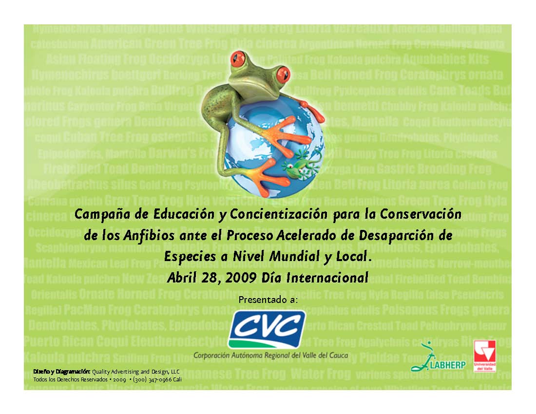 Save the frogs day 2009 cali colombia fernando castro 8