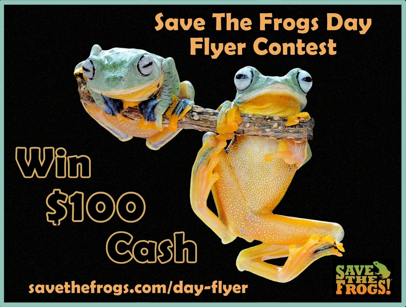 Save The Frogs Day Flyer Contest 4x3