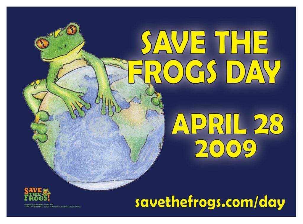 Save the frogs day poster 1200