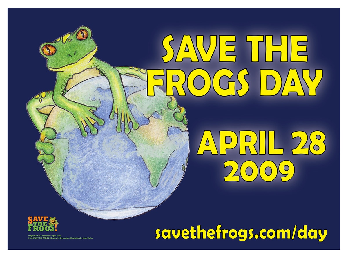 Save the frogs day poster 1200