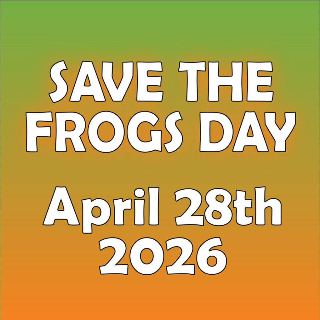 Save The Frogs Day Square Icon 2026