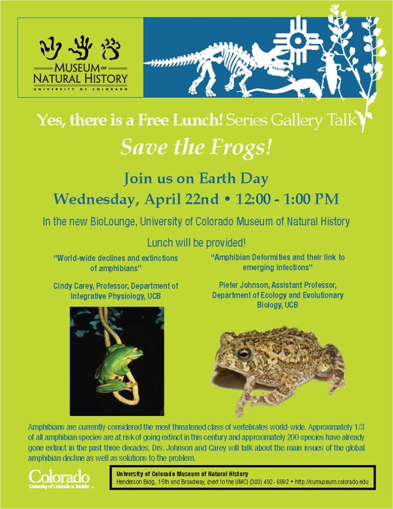 Save the frogs day uc boulder pieter johnson 2009 earth day