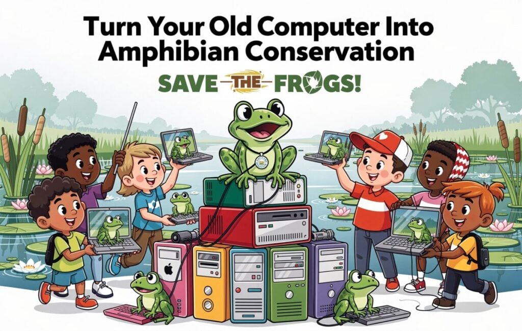 Turn Your Old Computer Into Amphibian Conservation Save the Frogs! Is Seeking Donations of Working Computers — Apple or