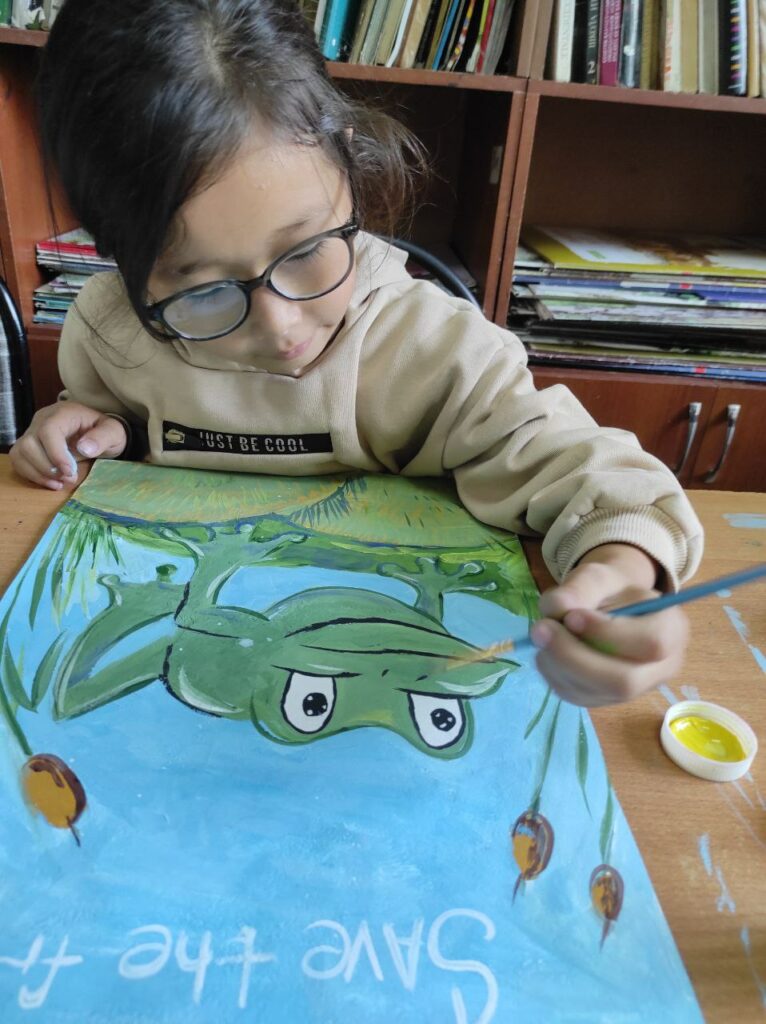 Алия Канесбек Kazakhstan 2023 save the frogs art contest 1