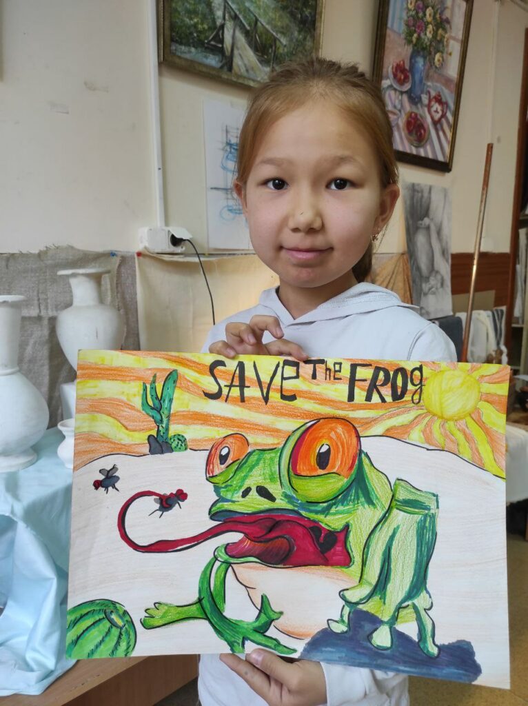 Ардак Есенгельды Kazakhstan 2023 save the frogs art contest 1
