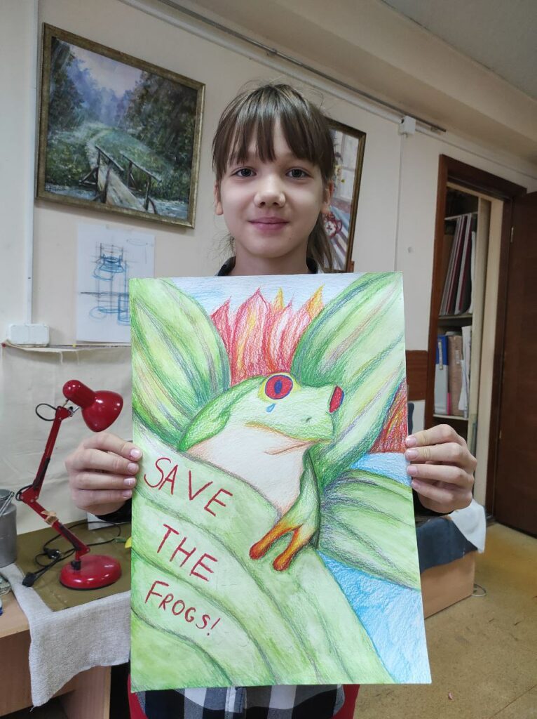 Дарина Исакова Kazakhstan 2023 save the frogs art contest 1